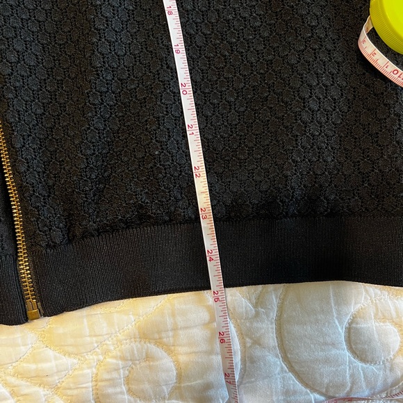 CAbi Black Textured Zippered Bomber Style Sweater Style #201 | Size XL - Picture 7 of 7